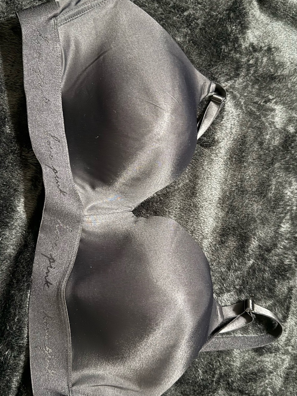 PINK Victoria's Secret Smooth Black T-Shirt Bra